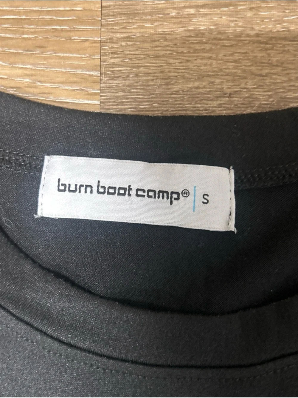 Burn Boot Camp Women’s Small Black Muscle Tank Top With Blue And Yellow Logo - Picture 3 of 6